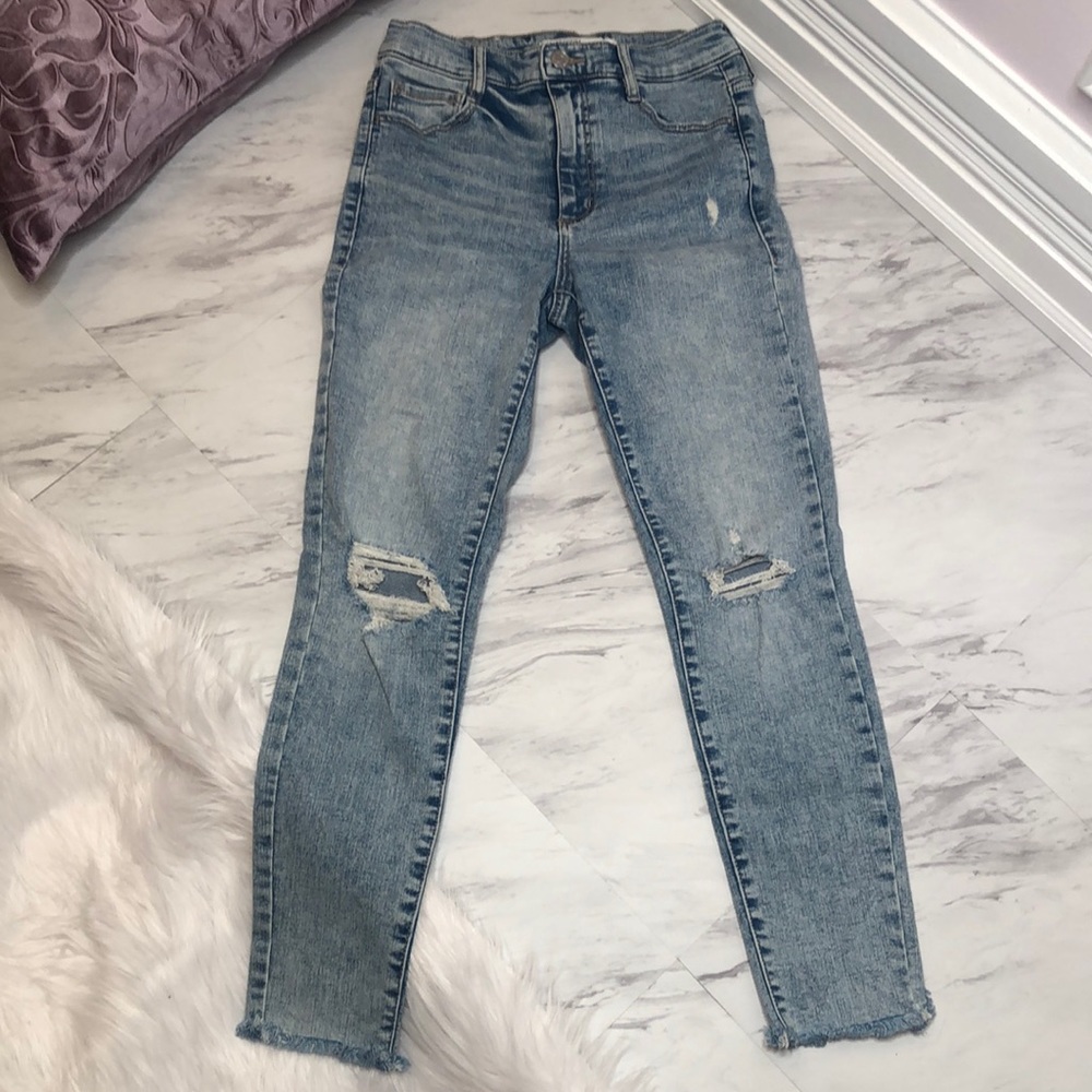 Garage High Rise Ankle Skinny Distressed Denim, Women’s 26(3)
